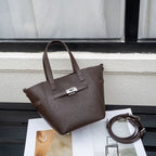 Custom Cross-Border Top-Grain Vegetable-Tanned Leather Basket Bag, Large-Capacity Commuter Elegant Women's Genuine Leather Handbag - Che Cose Belle