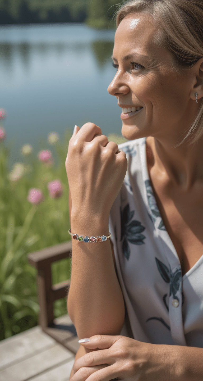 Custom Mothers Birthstone Bracelet - Che Cose Belle
