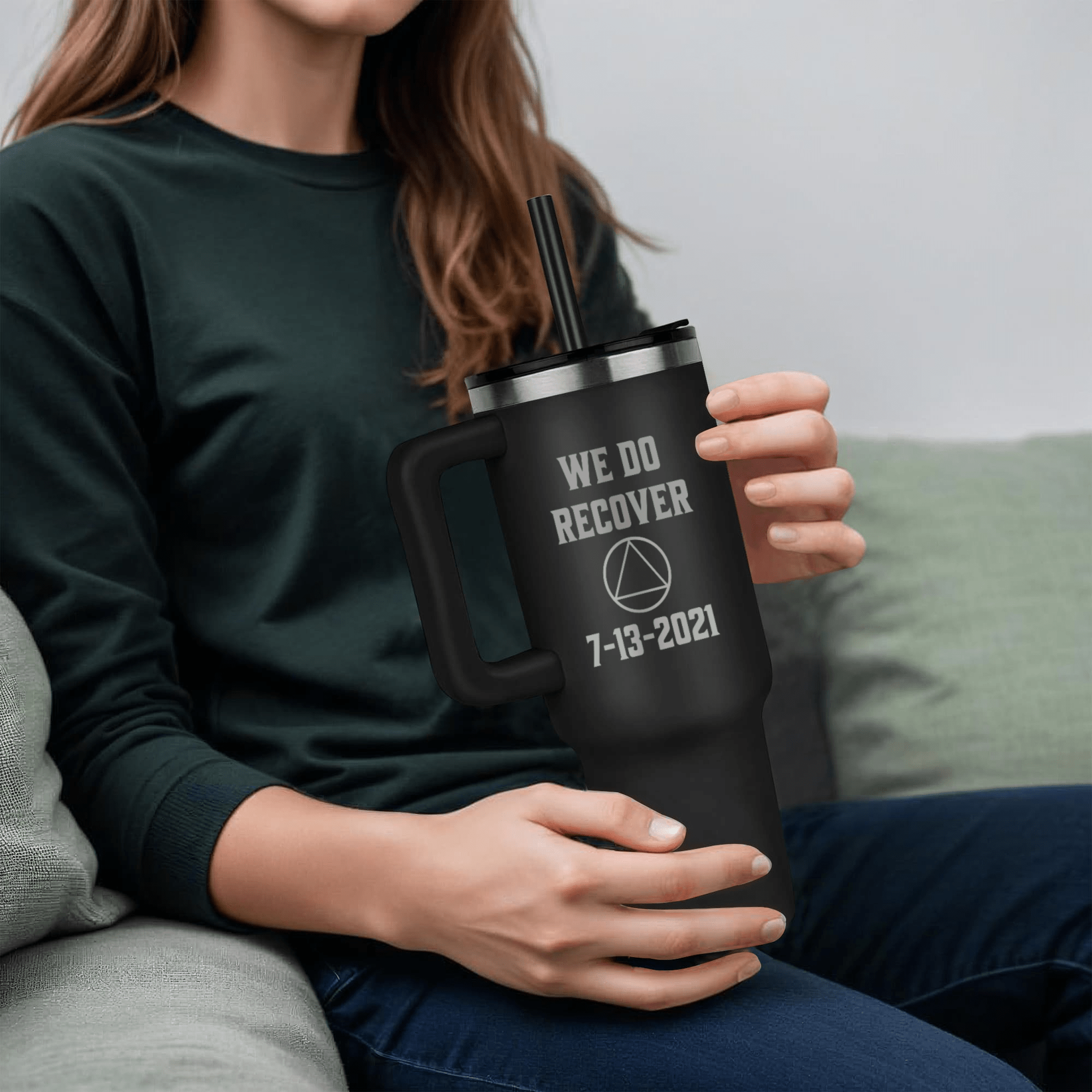 Custom Recovery SS Tumbler | Inspiring Sobriety | AA - We Do Recover