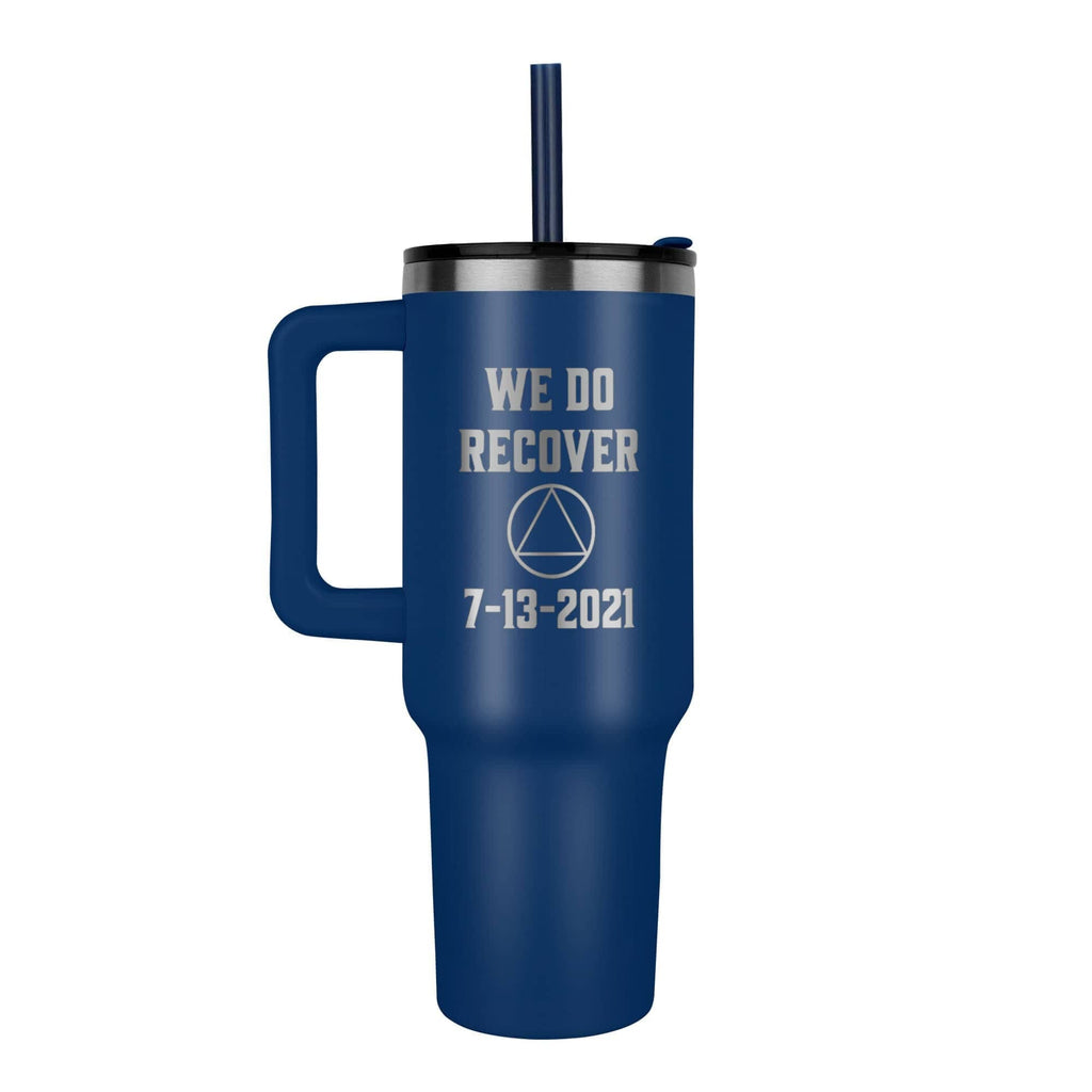 Custom Recovery SS Tumbler | Inspiring Sobriety | AA - We Do Recover - Che Cose Belle