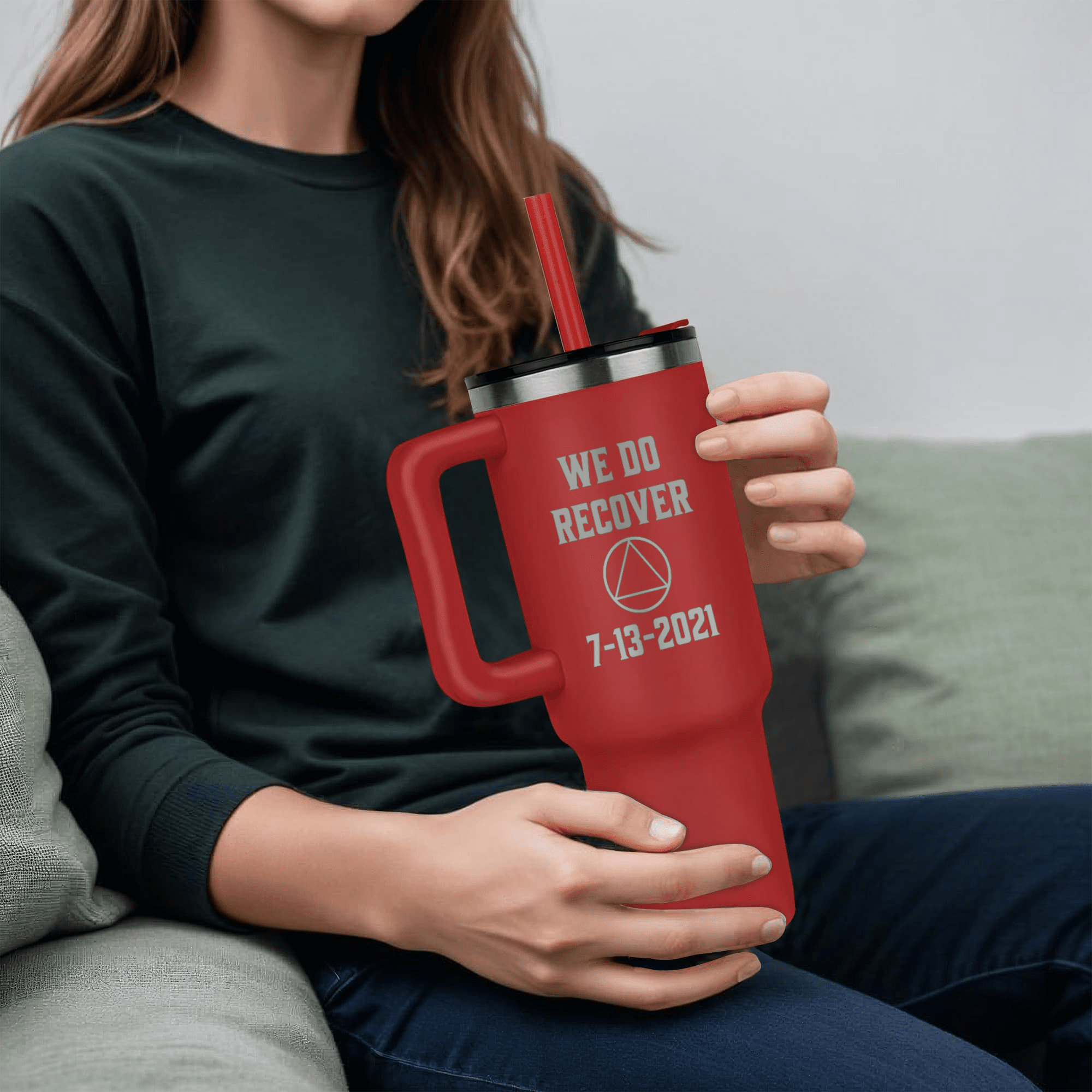 Custom Recovery SS Tumbler | Inspiring Sobriety | AA - We Do Recover - Che Cose Belle