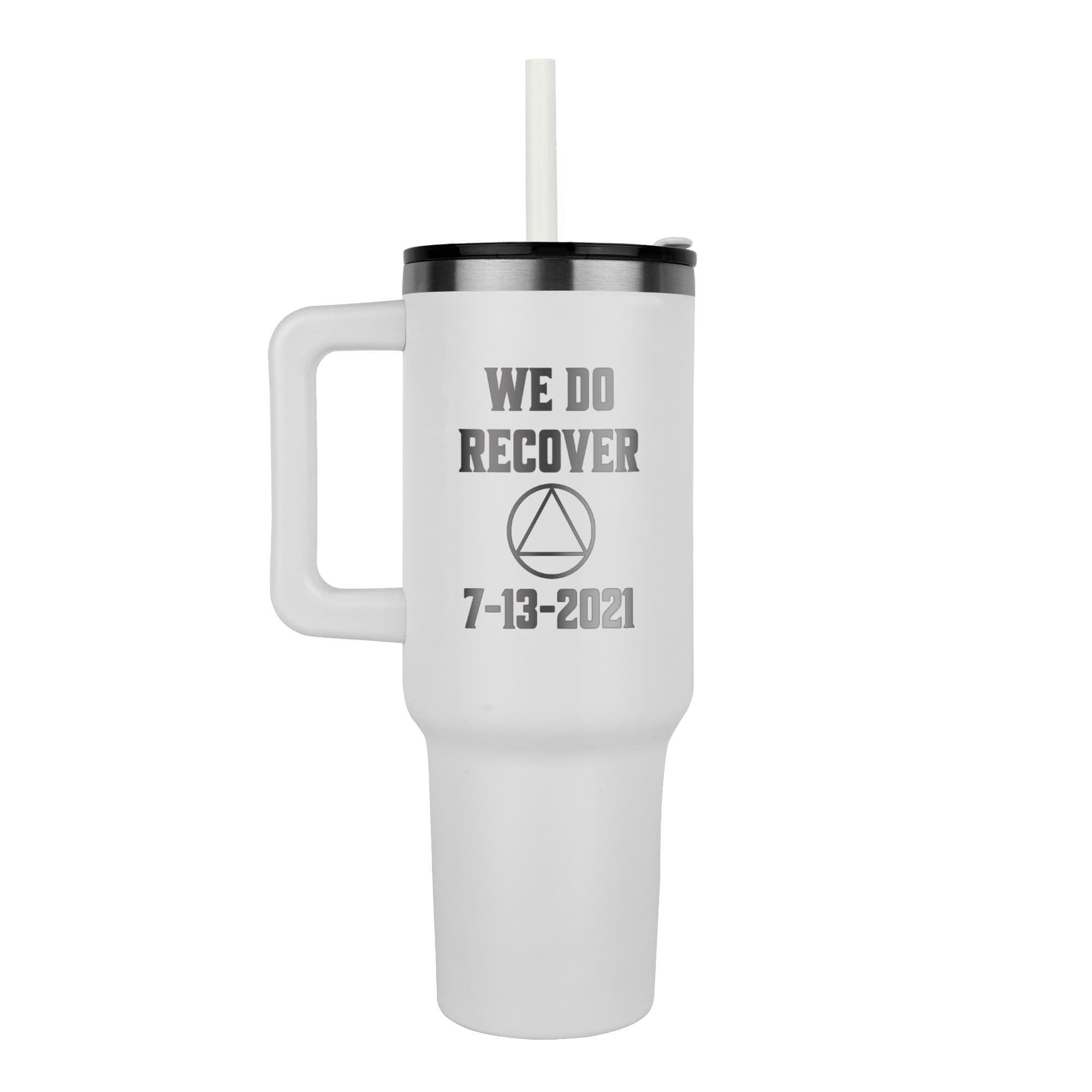 Custom Recovery SS Tumbler | Inspiring Sobriety | AA - We Do Recover - Che Cose Belle