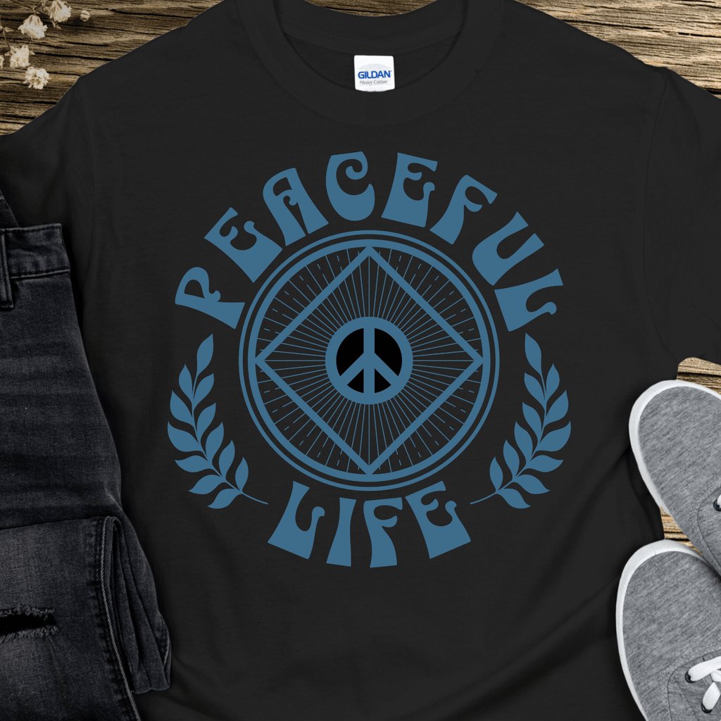 Custom Recovery T-Shirt | Inspiring Sobriety | Peaceful Life - Che Cose Belle