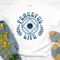 Custom Recovery T-Shirt | Inspiring Sobriety | Peaceful Life - Che Cose Belle