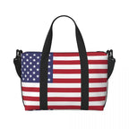 Custom Vintage American Flag Tote Bag - Che Cose Belle
