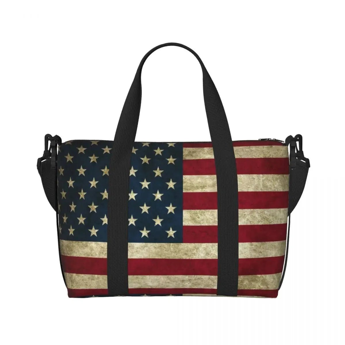 Custom Vintage American Flag Tote Bag - Che Cose Belle