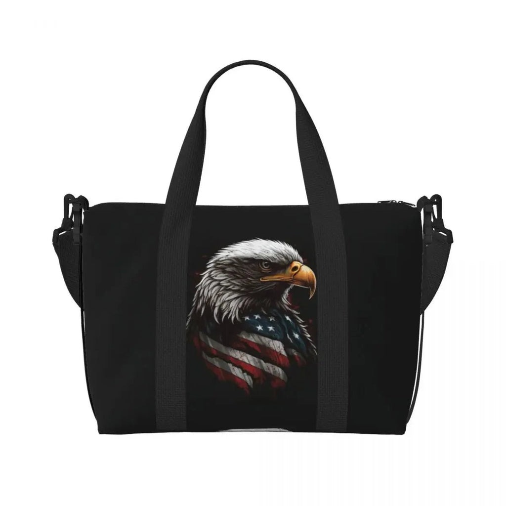 Custom Vintage American Flag Tote Bag - Che Cose Belle
