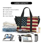 Custom Vintage American Flag Tote Bag - Che Cose Belle