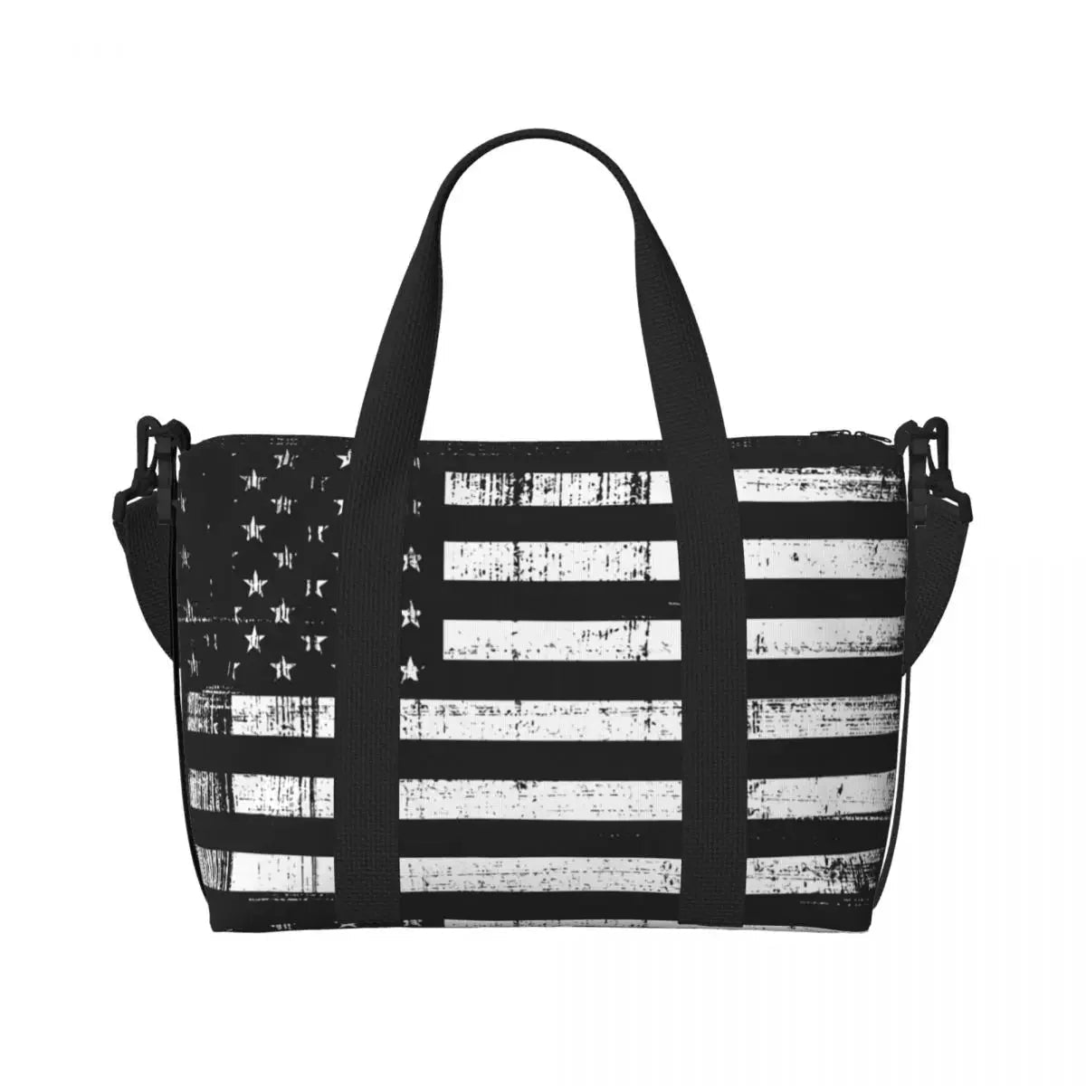 Custom Vintage American Flag Tote Bag - Che Cose Belle