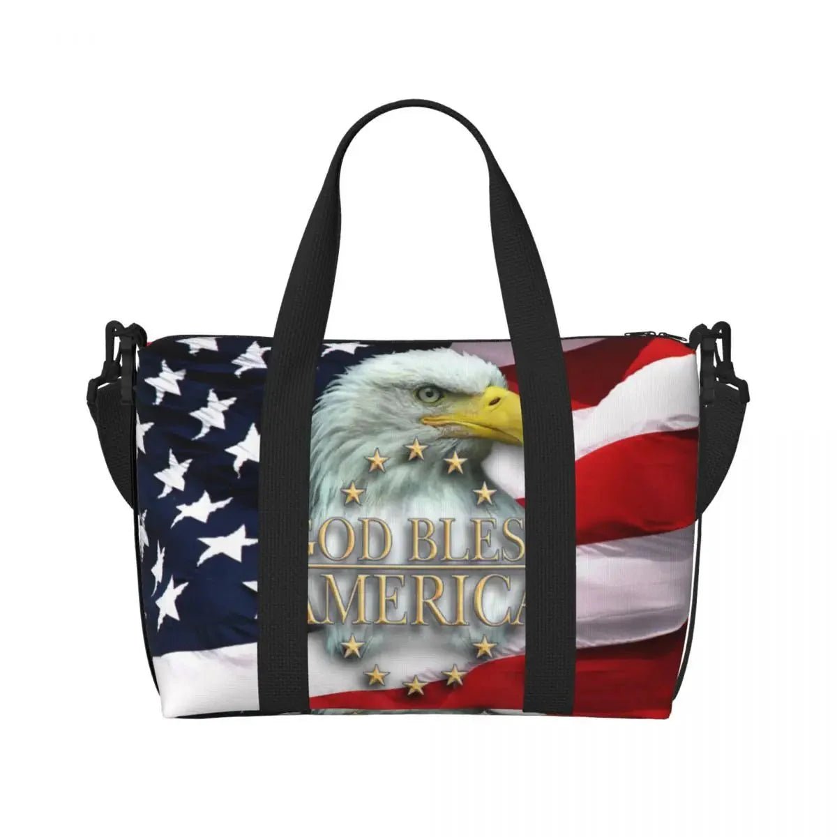 Custom Vintage American Flag Tote Bag - Che Cose Belle