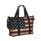 Custom Vintage American Flag Tote Bag - Che Cose Belle