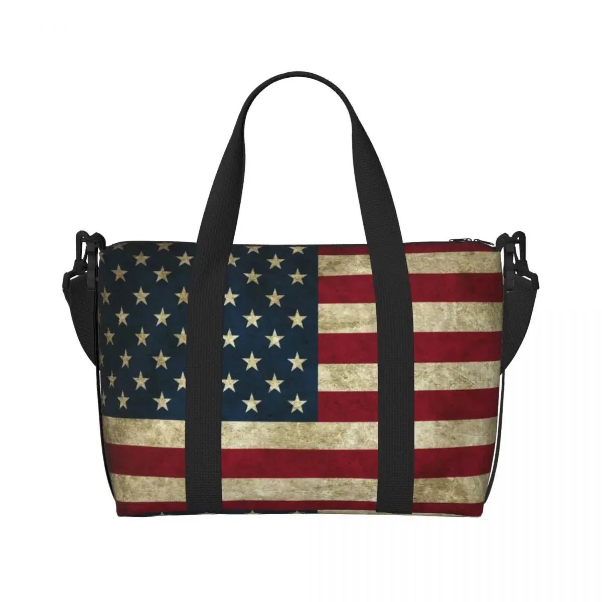 Custom Vintage American Flag Tote Bag - Che Cose Belle