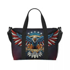 Custom Vintage American Flag Tote Bag - Che Cose Belle