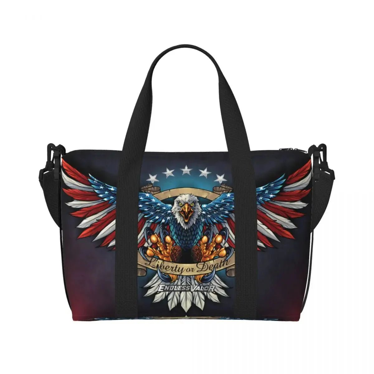 Custom Vintage American Flag Tote Bag - Che Cose Belle