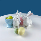 Cute Bunny Candle Holder. Beige Hallmark Rabbit Candle Holder. Easter or Spring Celebration. Dining Room Table Decor. Modern Farmhouse. - Che Cose Belle