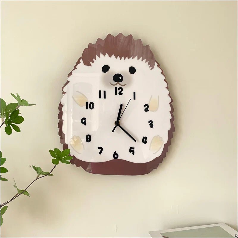 Cute Hedgehog Wall Clock - Che Cose Belle