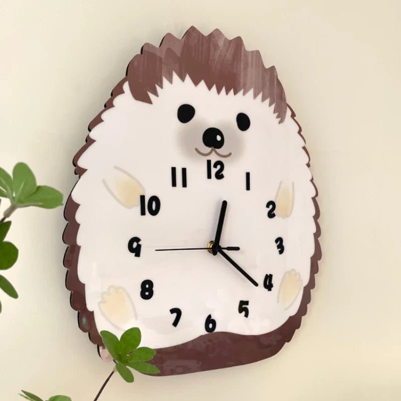 Cute Hedgehog Wall Clock - Che Cose Belle