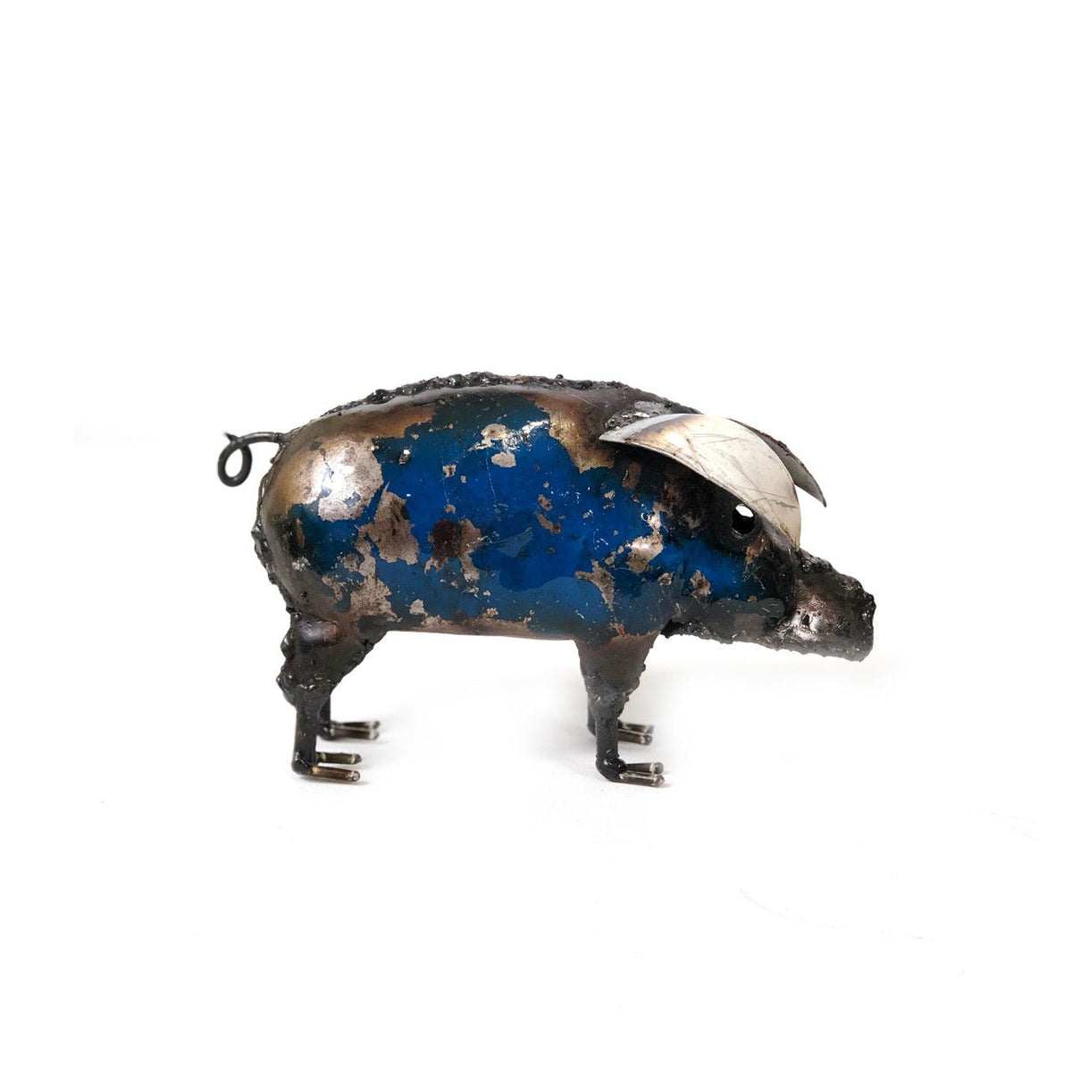 Cute Piggy - Colorful Recycled Metal - Che Cose Belle