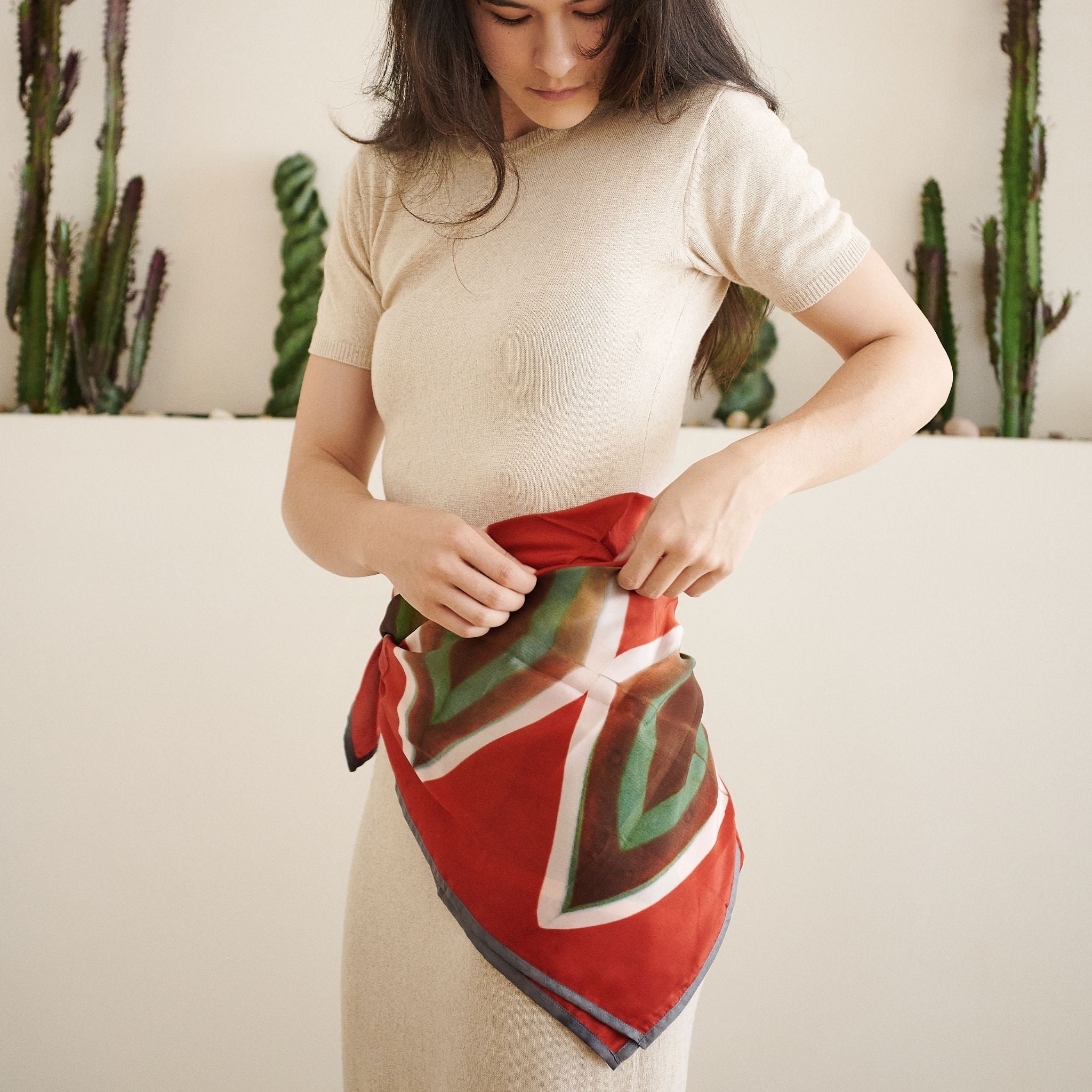 Fawn Square Scarf
