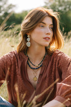 Heishi Necklace, Deep Indigo