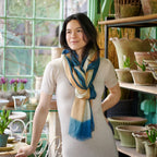 Oceana Beige Soft Linen Silk Handloom Scarf