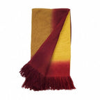 Marigold Merino Ombre Handloom Throw / Blanket Scarf