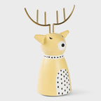 Golden Antler Reindeer Figurine