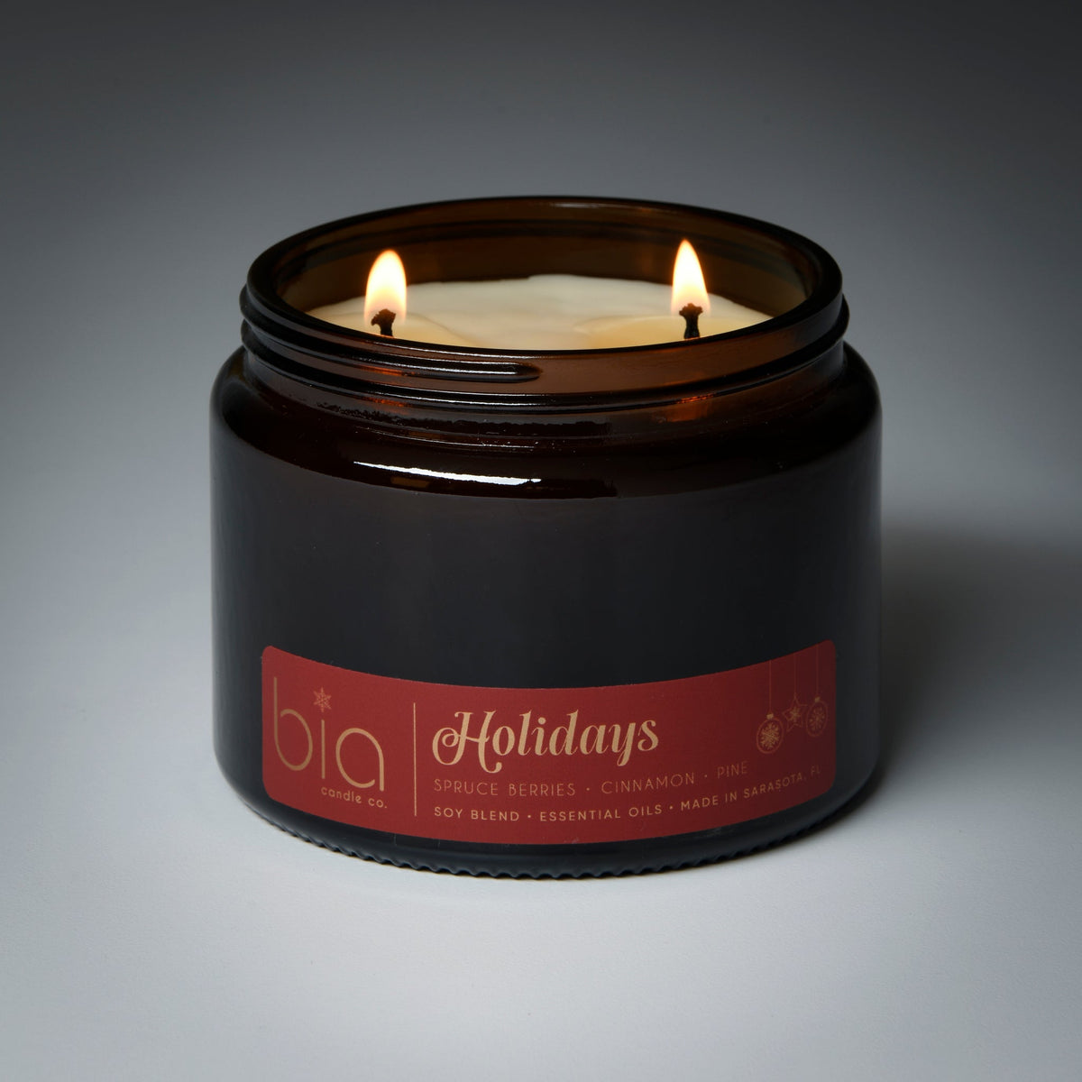 Holidays Christmas Soy Blend Candle — Orange Peel, Cinnamon & Vanilla