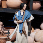 Mahogany Sky Soft Linen Silk Handloom Scarf