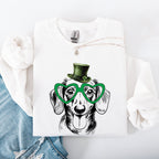 Dachshund, Adorable Dog, St Patrick's Day, Lucky, Irish Sweatshirt - Che Cose Belle