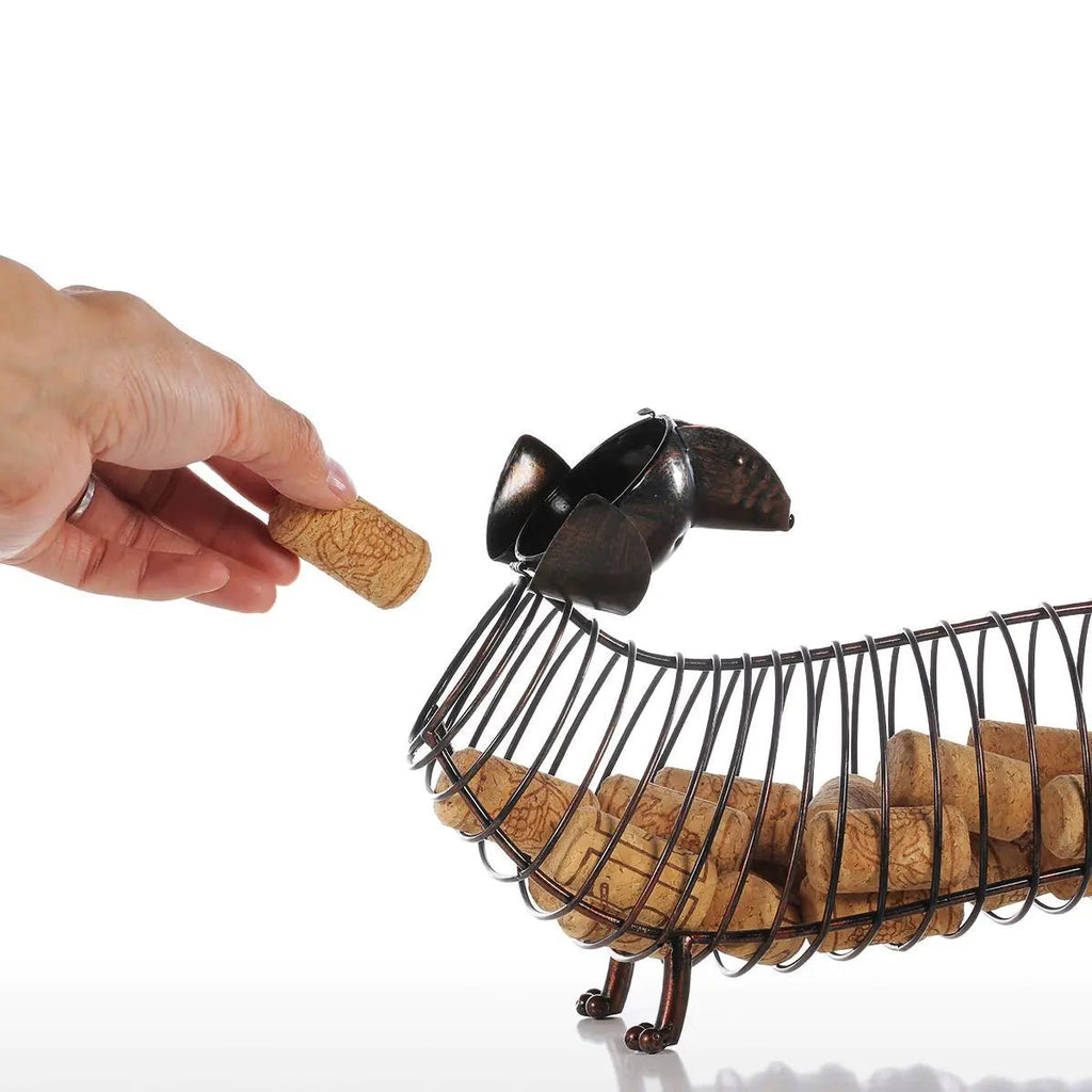 Dachshund Bottle Cork Storage - Che Cose Belle