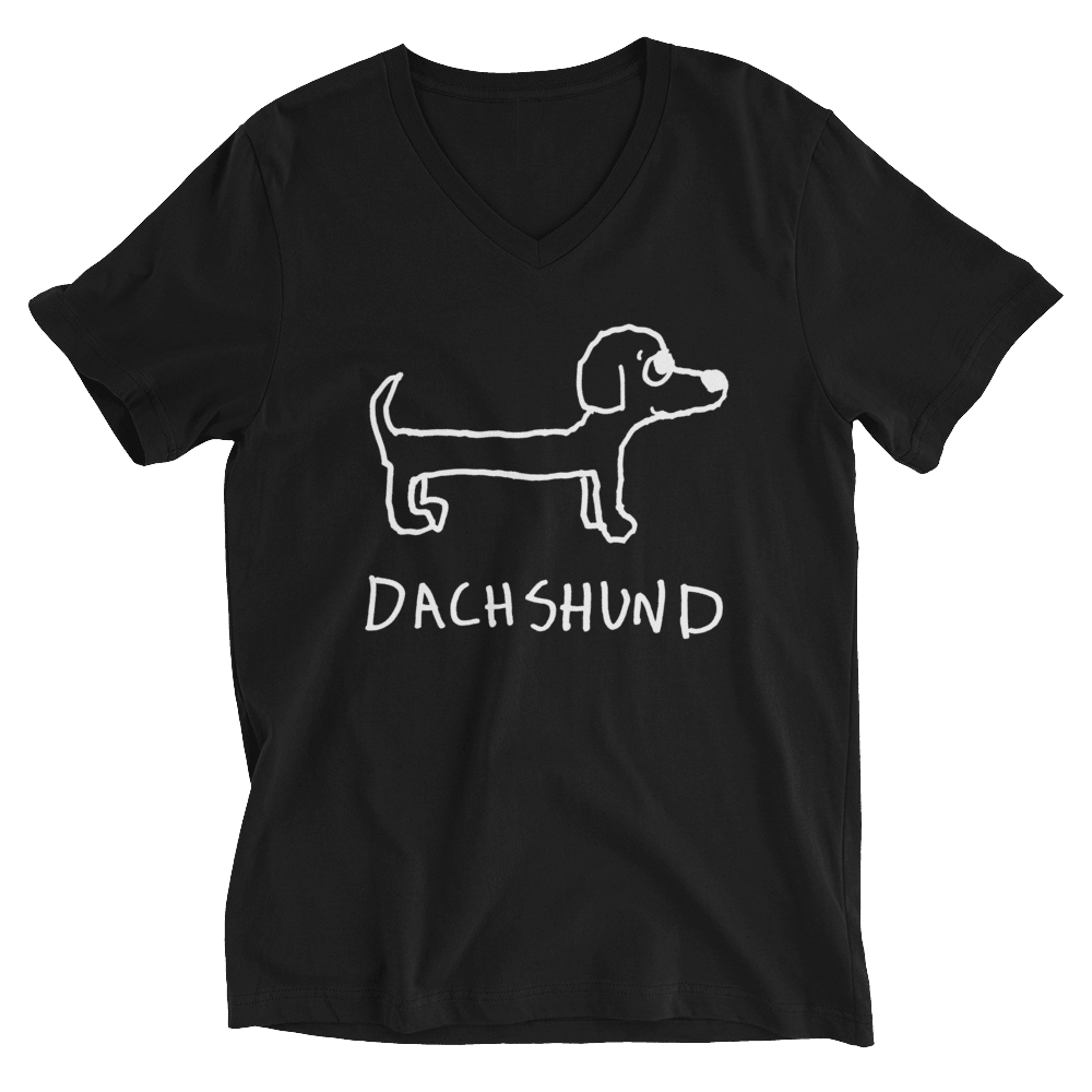 Dachshund - V-neck Tee - Che Cose Belle
