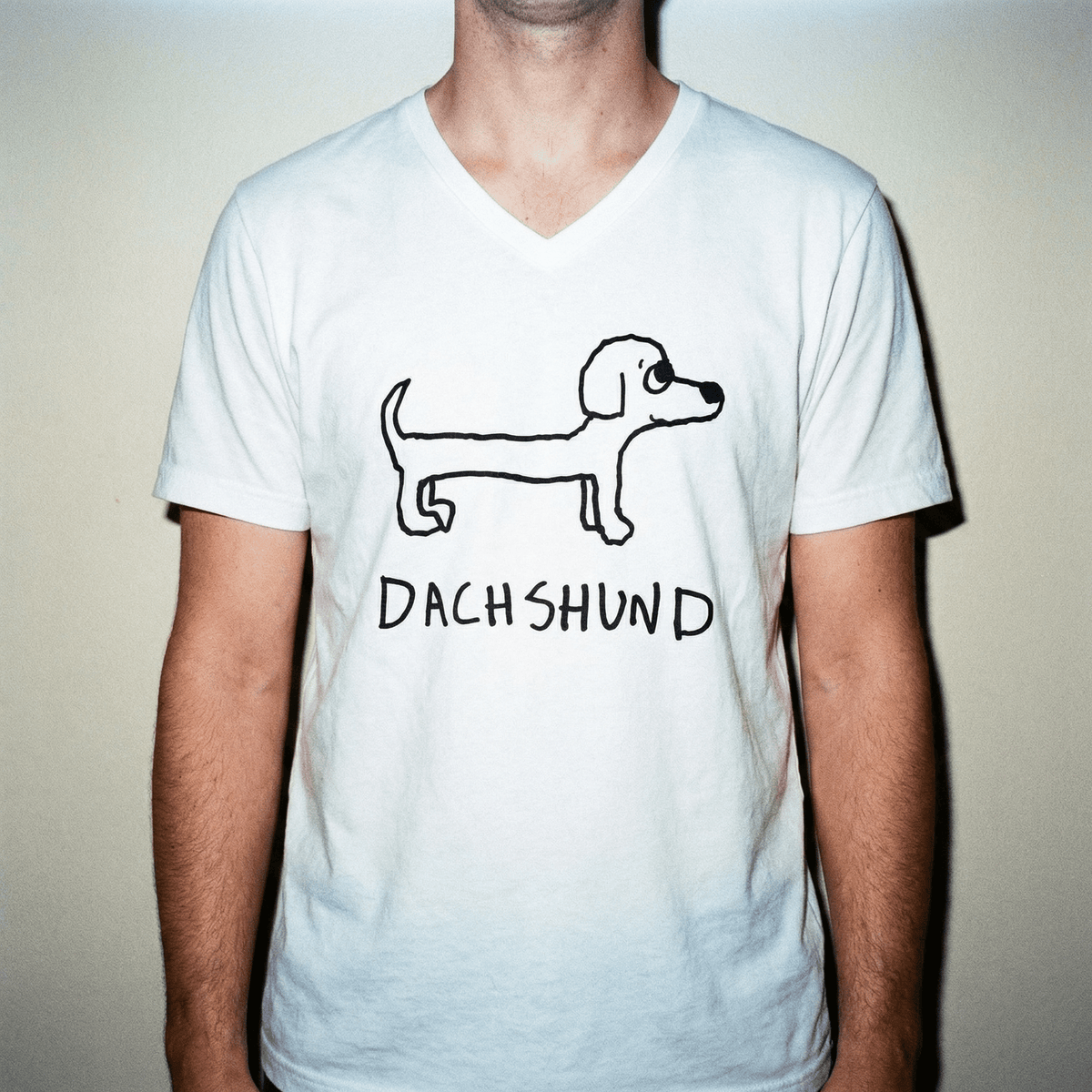 Dachshund - V-neck Tee - Che Cose Belle