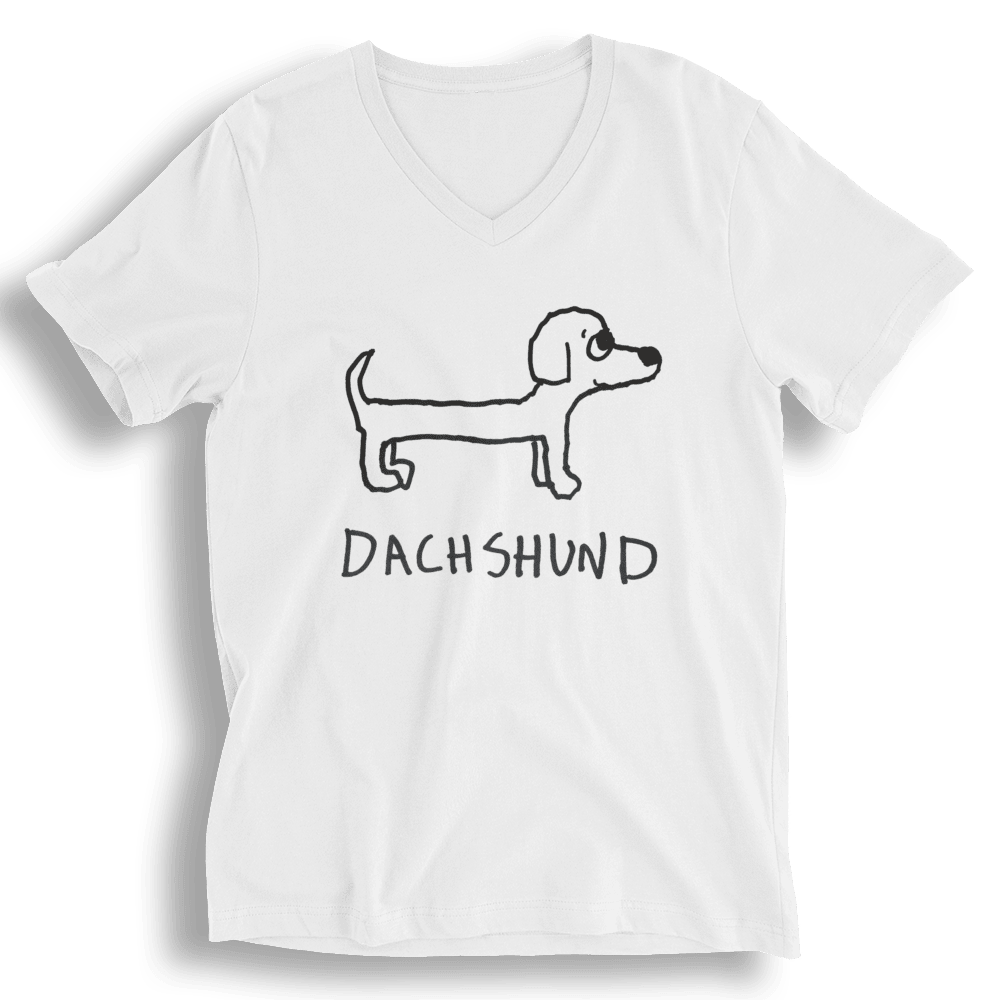 Dachshund - V-neck Tee - Che Cose Belle