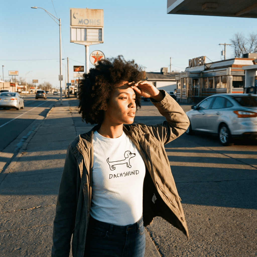 Dachshund - Women's Fitted Tee - Che Cose Belle
