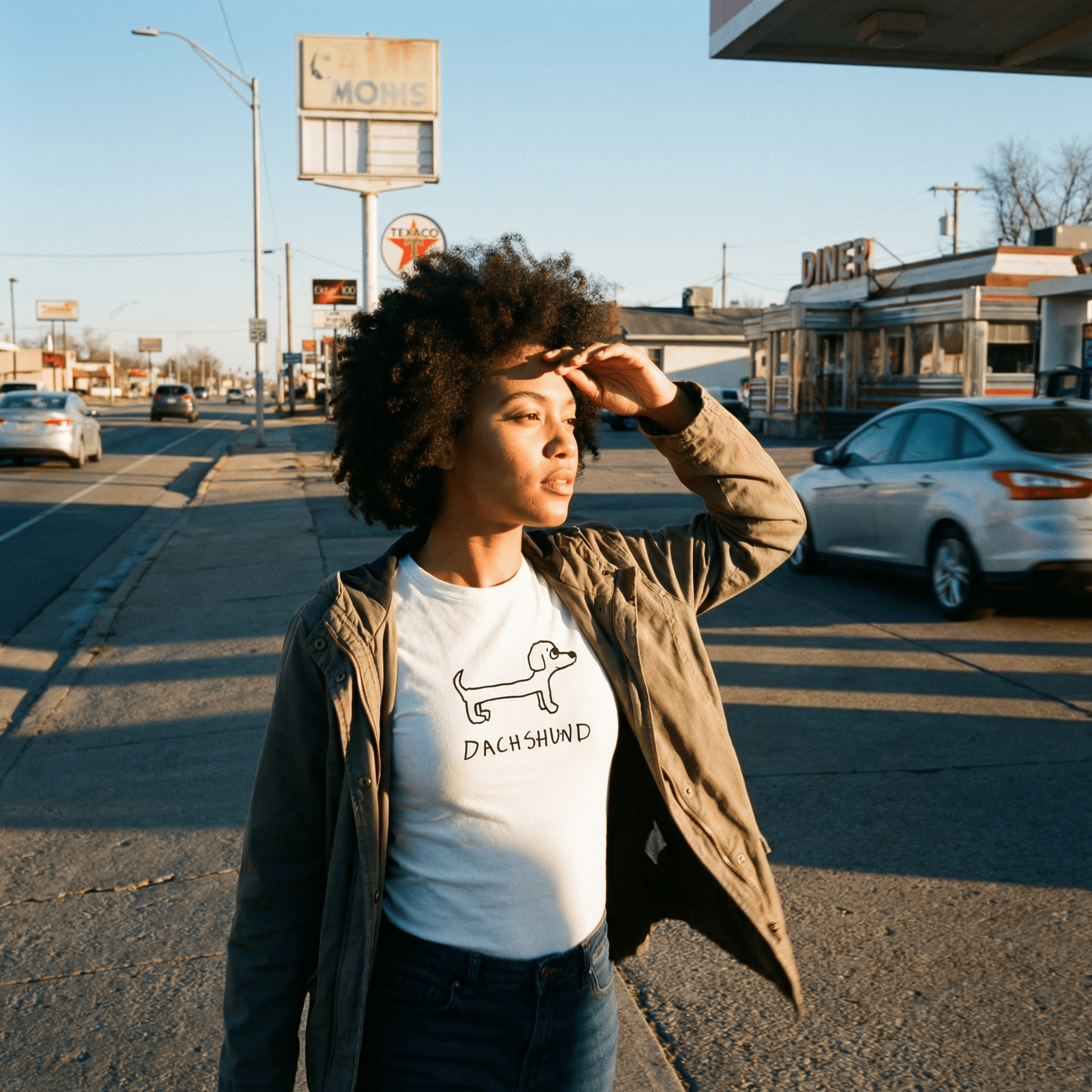 Dachshund - Women's Fitted Tee - Che Cose Belle
