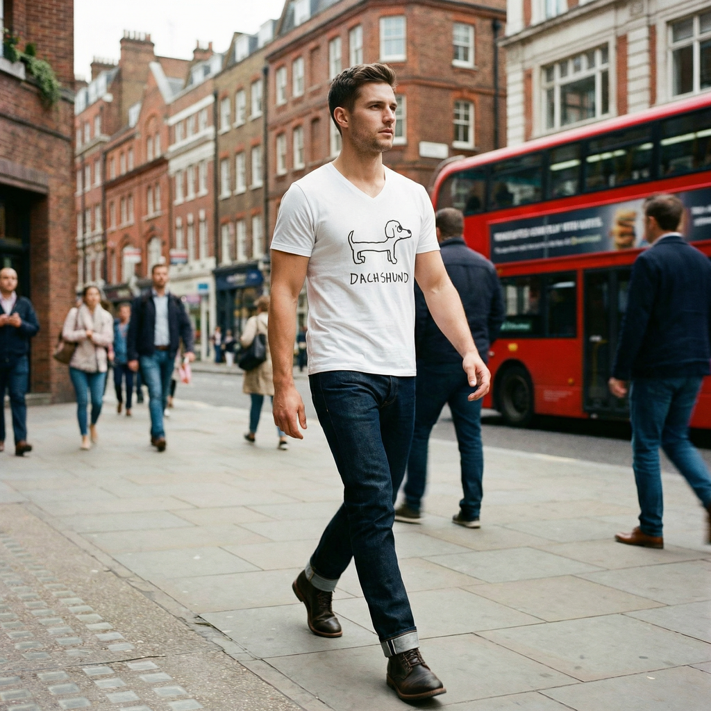 Dachshund - V-neck Tee