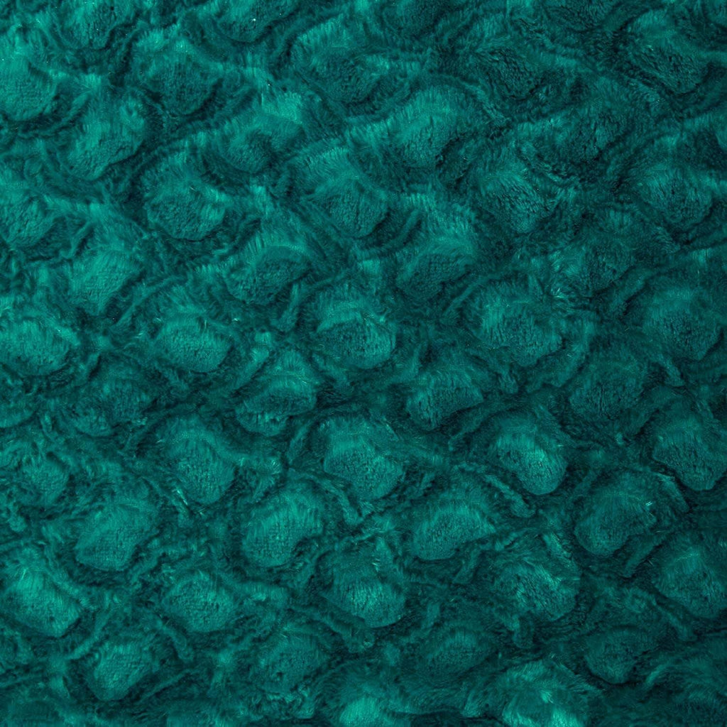 DaDa Bedding Emerald Green Blue Faux Fur Sherpa Throw Blanket - Che Cose Belle