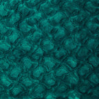 DaDa Bedding Emerald Green Blue Faux Fur Sherpa Throw Blanket - Che Cose Belle