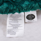 DaDa Bedding Emerald Green Blue Faux Fur Sherpa Throw Blanket - Che Cose Belle