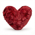 DaDa Bedding Luxury Romantic Valentine Heart Shaped Red Throw Pillow - 16” x 14” - Che Cose Belle
