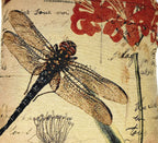 DaDa Bedding Set of 2-Pieces Dragonfly Dreams Nature Garden Tapestry Throw Pillow Covers w/ Inserts - 18" x 18" - Che Cose Belle