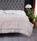 DaDalogy Lavender Grey Faux Fur Sherpa Throw Blanket - Che Cose Belle