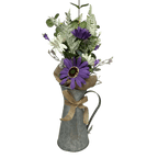 Daisy Flower in Metal Watering Can - 18" - Che Cose Belle