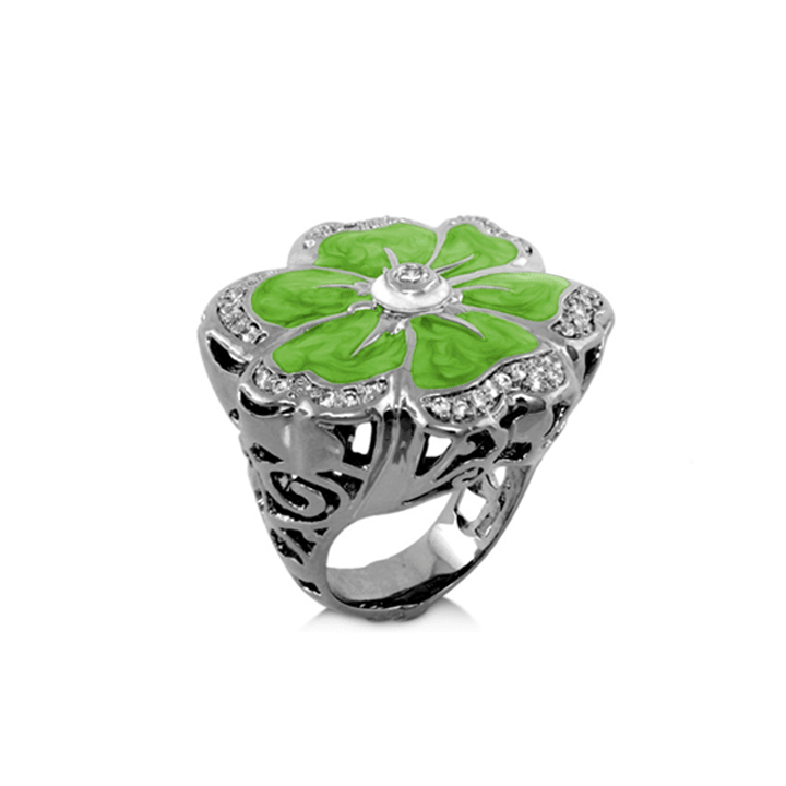 Daisy Swirl Cocktail Ring - Che Cose Belle