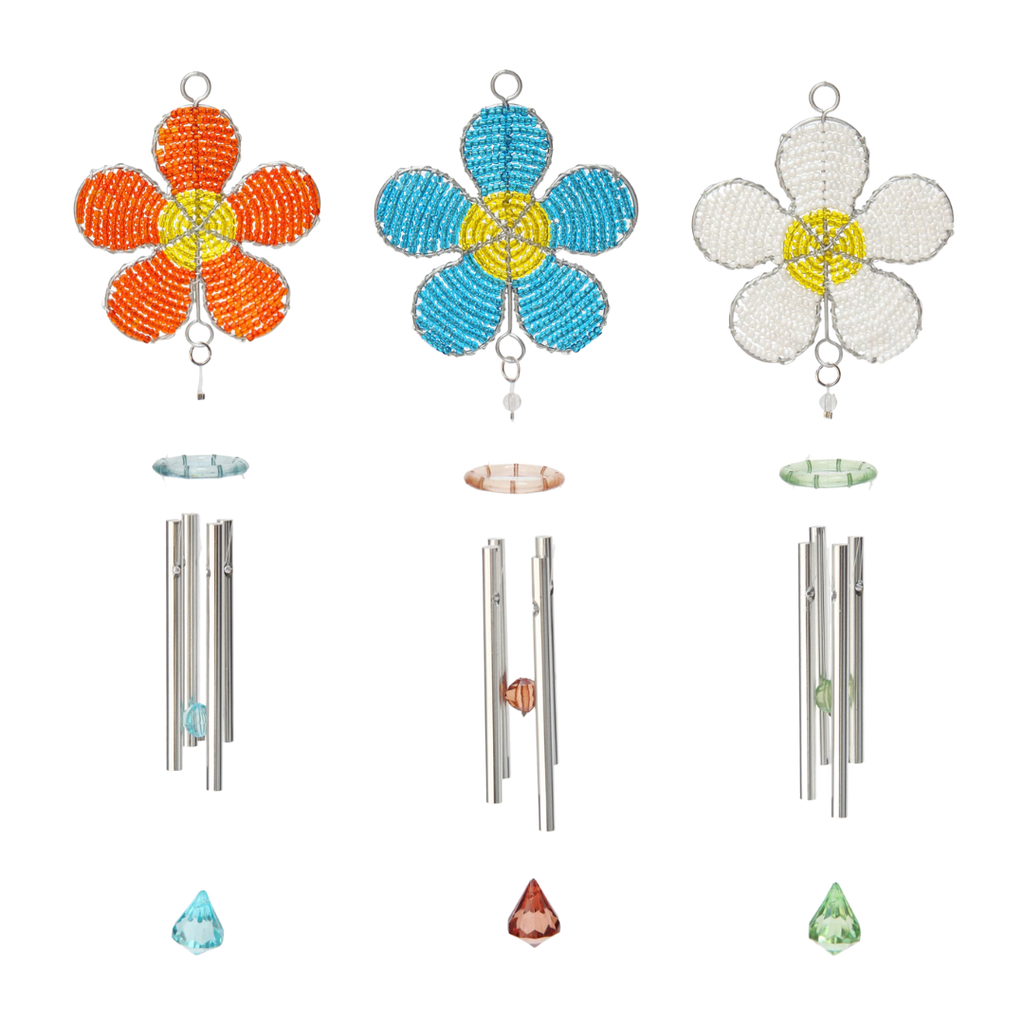 Daisy Wind Chime, Sm Asst (Set of 3) - Che Cose Belle
