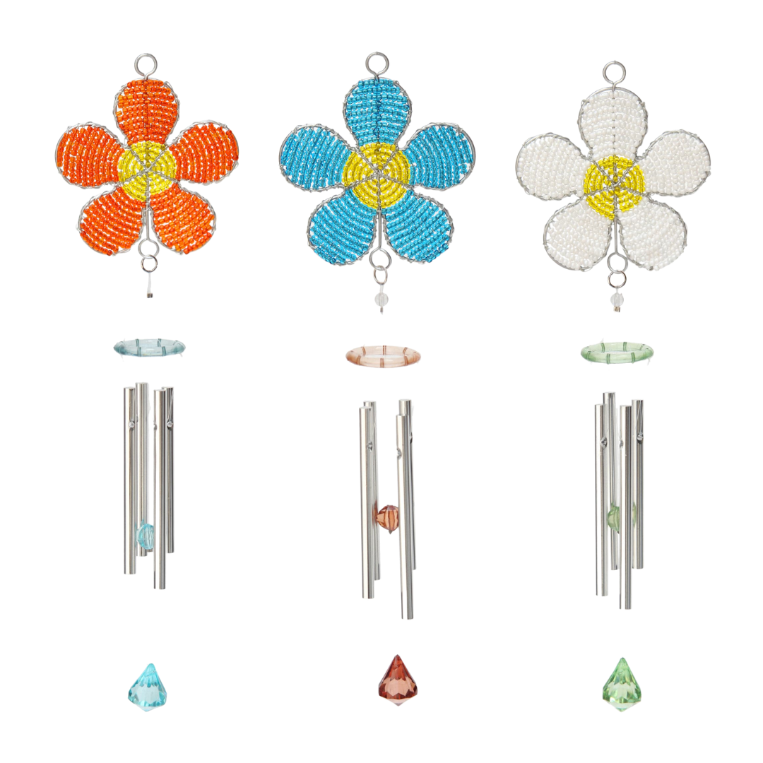 Daisy Wind Chime, Sm Asst (Set of 3) - Che Cose Belle