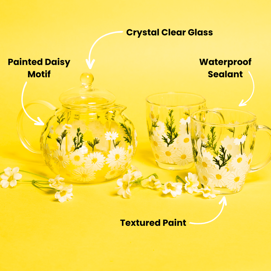 Painted Daisy Tea Pot