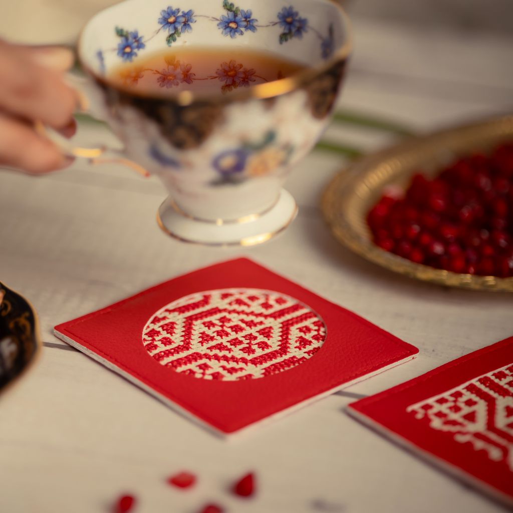 Dalia Coasters - Palestinian Red - Che Cose Belle