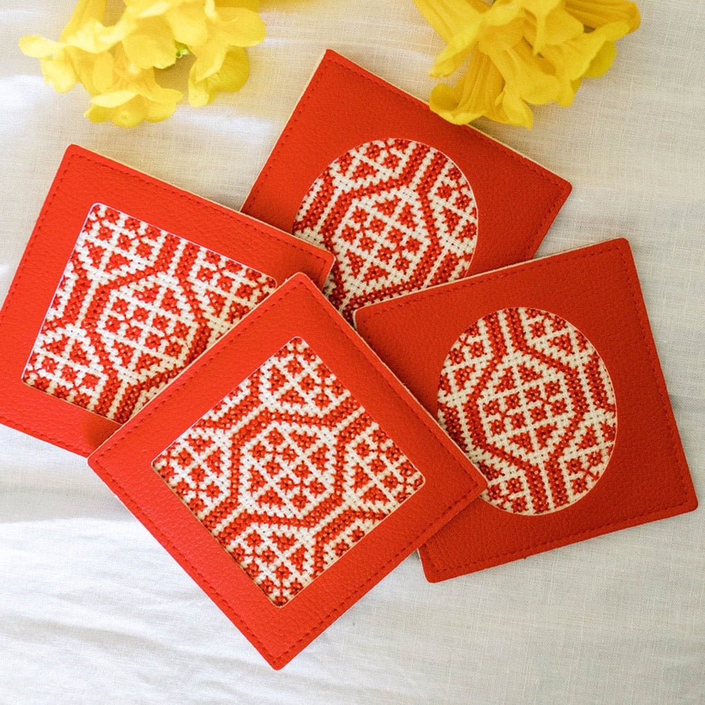 Dalia Coasters - Palestinian Red - Che Cose Belle